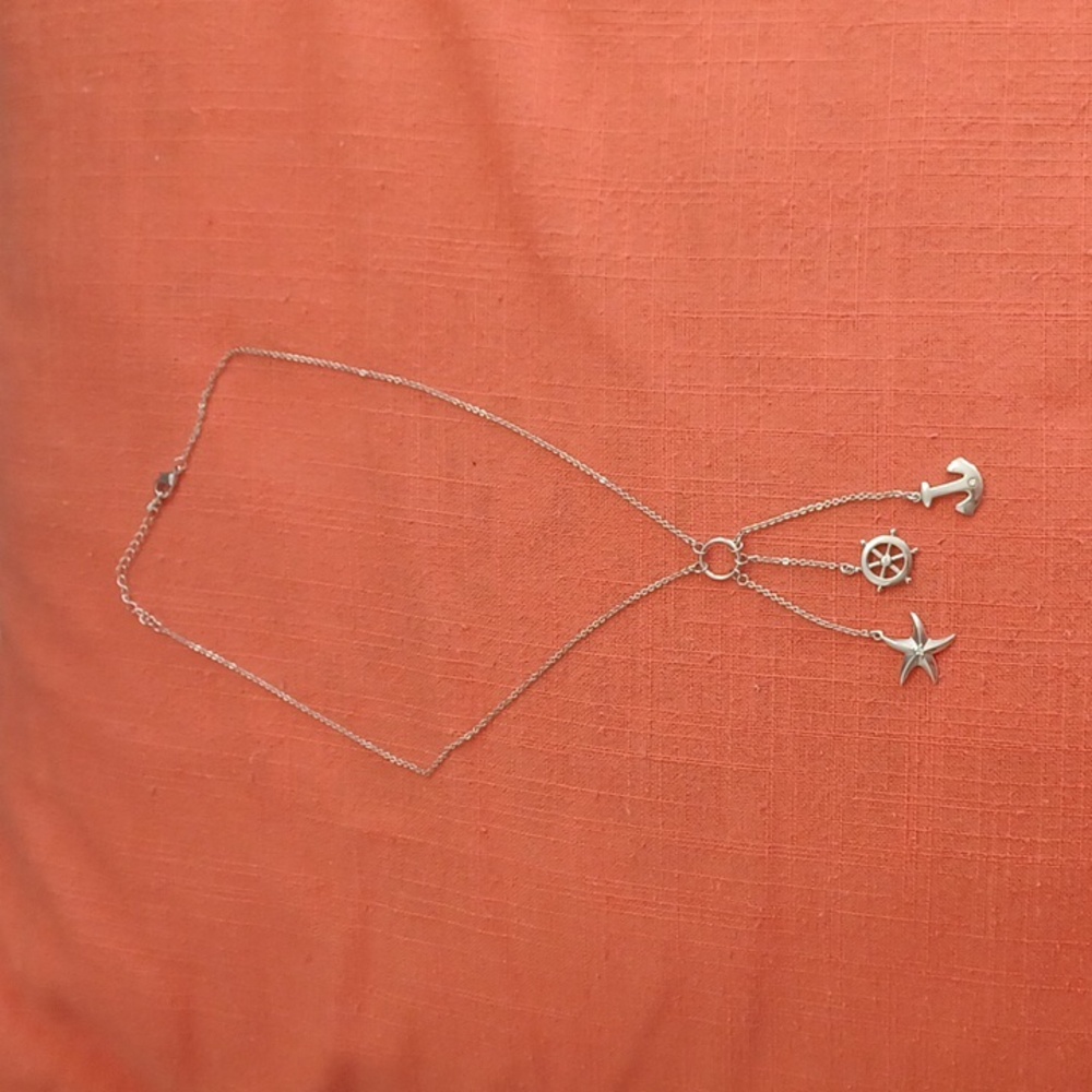 Silver Colored Nautical Necklace